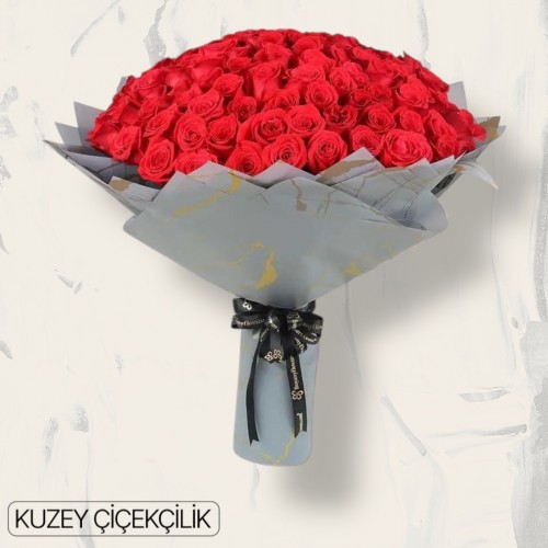 151 Kırmızı Gül Buketi