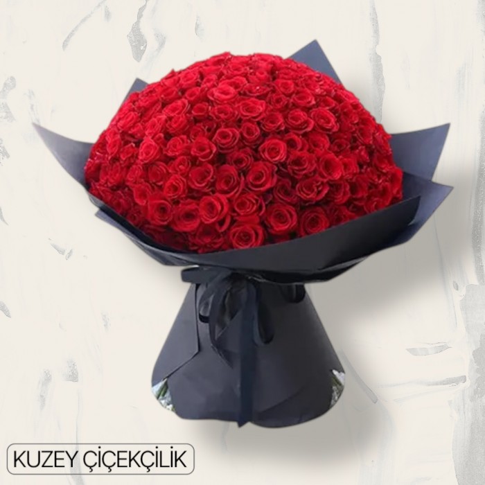 201 Kırmızı Gül Buketi