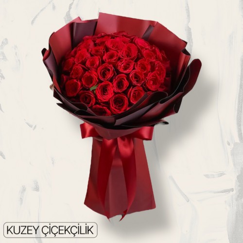 39 Kırmızı Gül Buketi