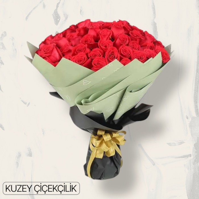 71 Kırmızı Gül Buketi