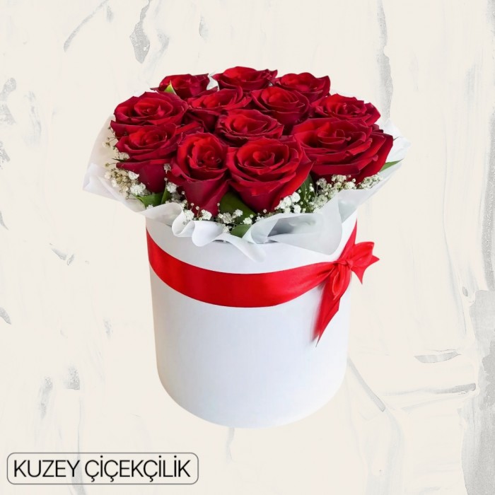 Kutuda 13 Kırmızı Gül