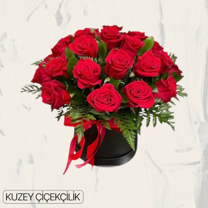 Kutuda 19 Kırmızı Gül