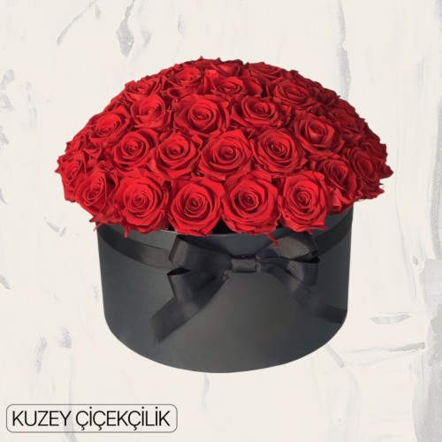 Kutuda 51 Kırmızı Gül