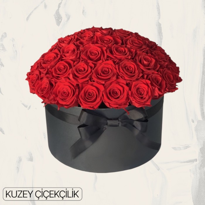 Kutuda 51 Kırmızı Gül