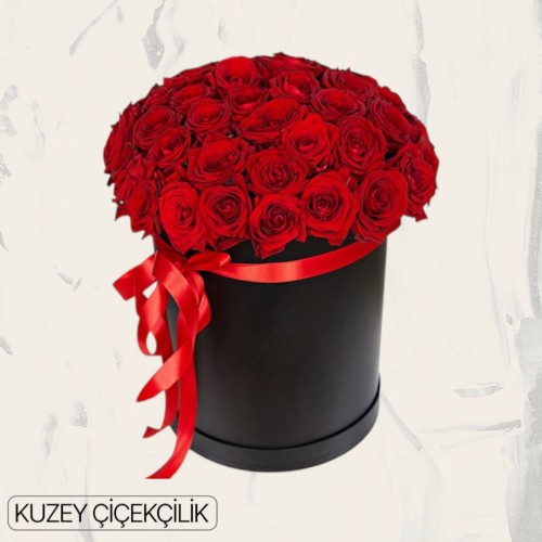 Kutuda 41 Kırmızı Gül