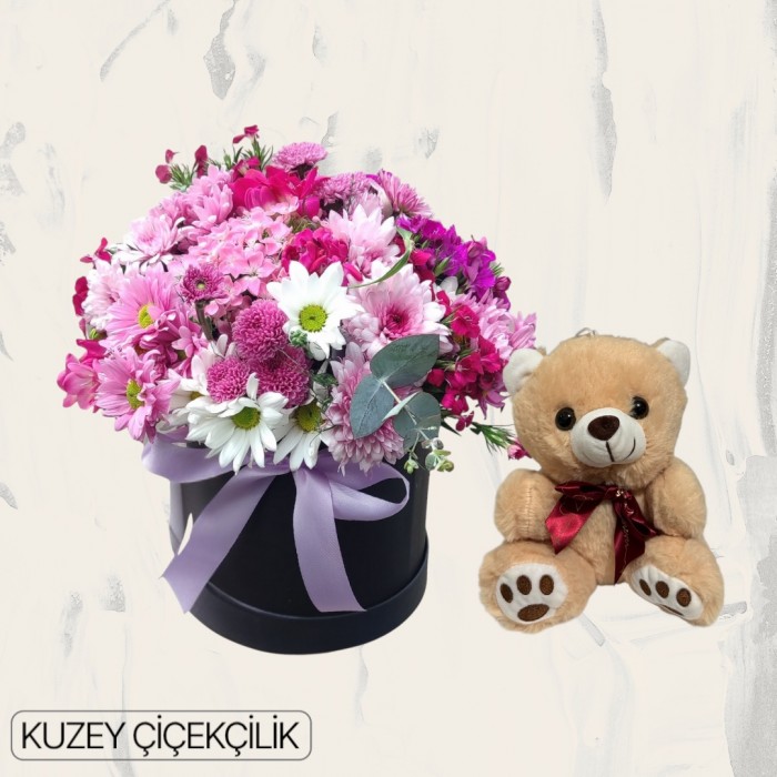 Kutuda Karışık Çiçek Ayıcık