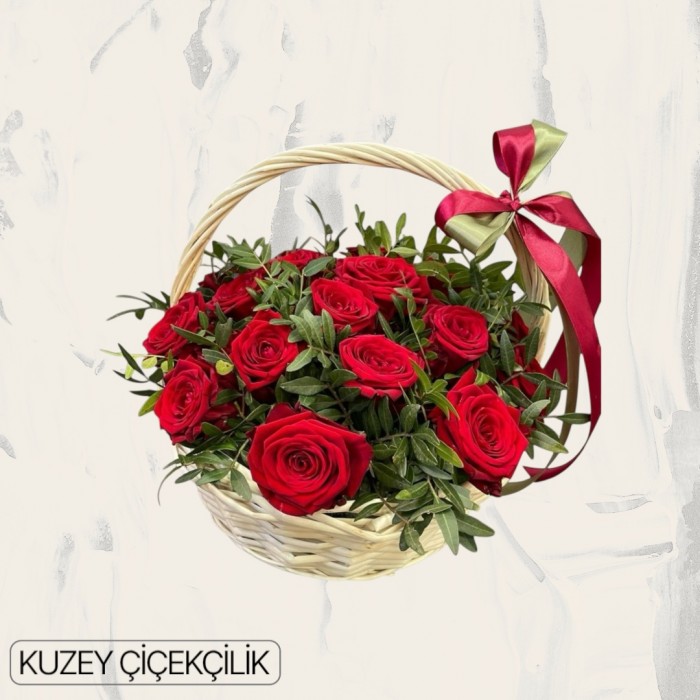 Sepette 25 Kırmızı Gül