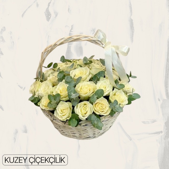 Sepette 33 Beyaz Gül
